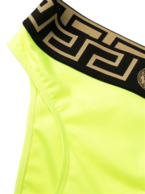 versace logo print bikini|versace greca bikini bottoms.